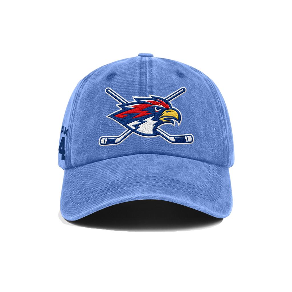 Washed Cotton Baseball Cap Soft Top Vintage Style Adjustable Back Closure Embroidered Logo Casual Outdoor Sports Hat for Daily Wear