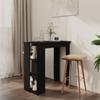 Day and Night - Day and Night Bar Table with Black Plywood Shelf 102x50x103.5 Cm