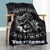 Harley-davidson Motorcycles Customize Text Blanket Multi-purpose Customizable Blanket Soft Warm Cozy for Bed Bedding Nap Living Room for All Occasions