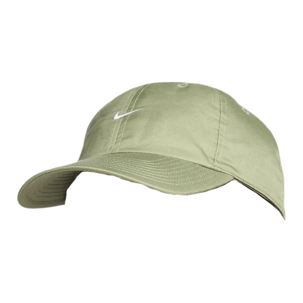 Nike Solid Color Logo Polyester Baseball Cap Unisex caps Olive-Green White HF5045-386 L-XL
