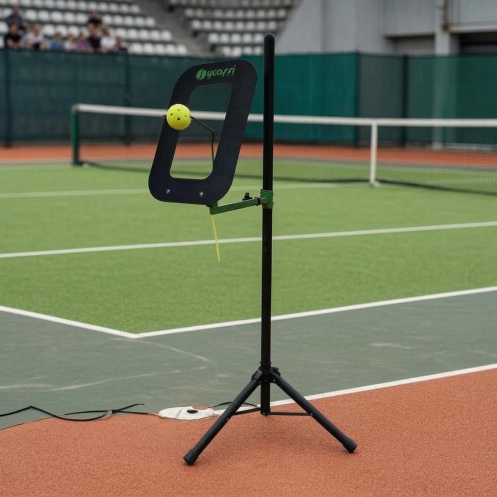 Pickleball Training Device with Tripod Adjustable Deflection Board Accurate