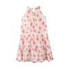 Xiao Yinman Girls' Floral Sleeveless Cotton A-line Dress