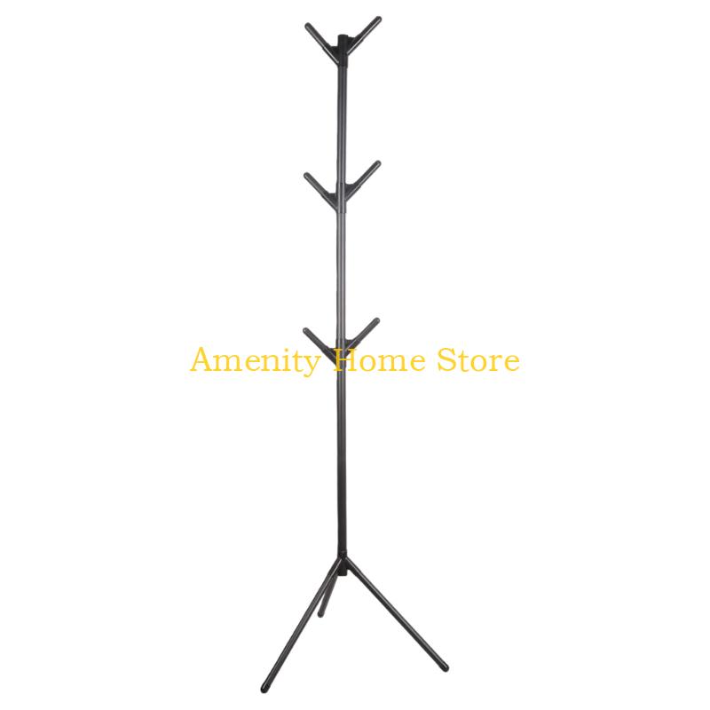 F26C Coat Rack Stand,Freestanding Coat Rack Coat Tree Standing Hat Hanger Organizers for Hallway Entryway Bedroom,Office