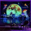 Adorable Cosmic World Wall Tapestry, Dreamy Nebula & Alien Landscape Design Soft Hanging Decor, Perfect Gift For Sci-Fi & Space