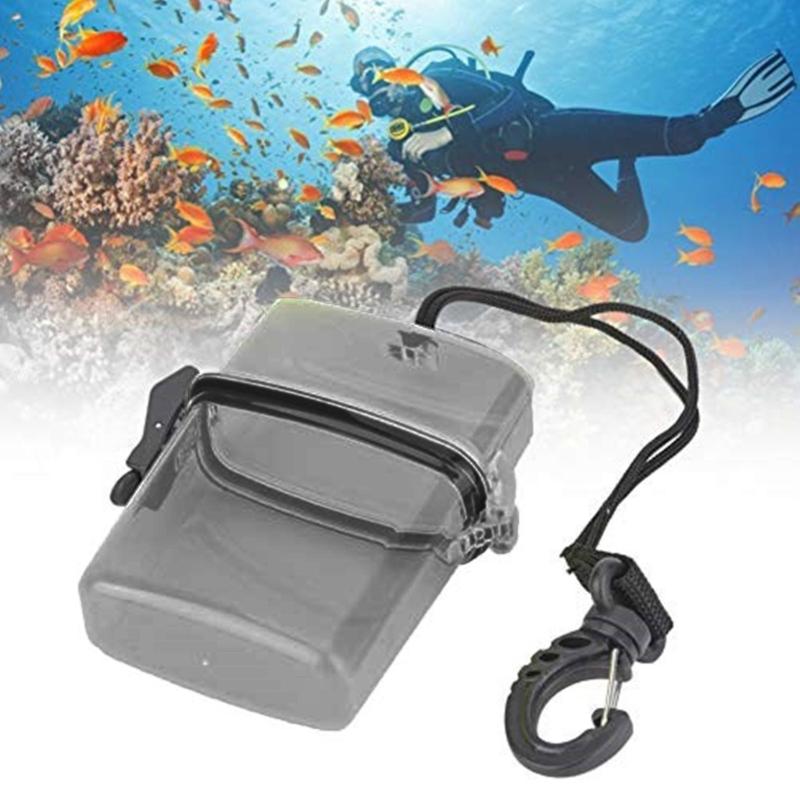 Portable Floating Watertight Case Waterproofs Diving Seal Box with Rope Hook Diving Sealing Dry Storage Box Easy To Use
