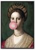 Poster Portrait of a Woman Chewing Gum