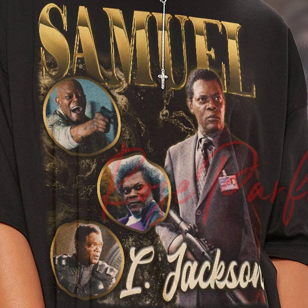 SAMUEL L JACKSON Tribute Tshirt  Samuel L Jackson Vintage Shirt Samuel Jackso Unisex T-Shirt XL