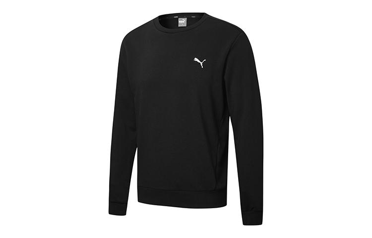 PUMA STUDIO AOP Sweatshirts Men s Black Crew Neck Moderate Regular 590321-01 S