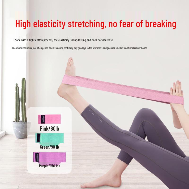 Latex Elastic Resistance Band for Hip Training, Yoga, and Strength Fitness