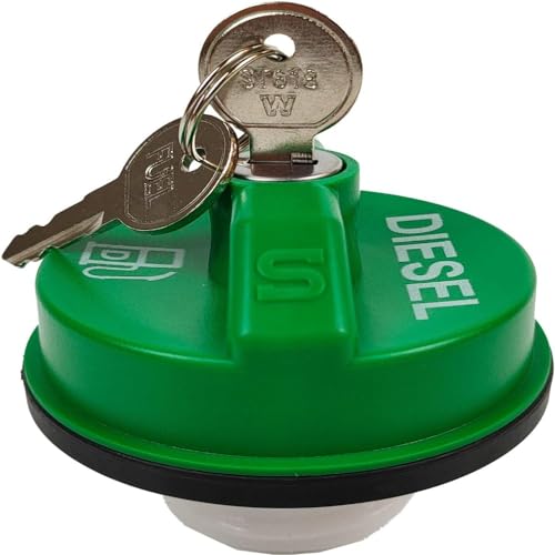 10591D Verriegelbarer Kraftstoffgasdeckel, 9MGC791 MGC791 31778D Grüner Kraftstofftankdeckel Auto Gutachter Teile Deckel Ersatz für Chevy, Silverado, Dodge Ram 3500, G