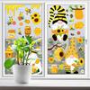 Spring Window Stickers Bee Holiday Window Stickers H0NEY Bee Holiday Glass Decorative Window Stickers