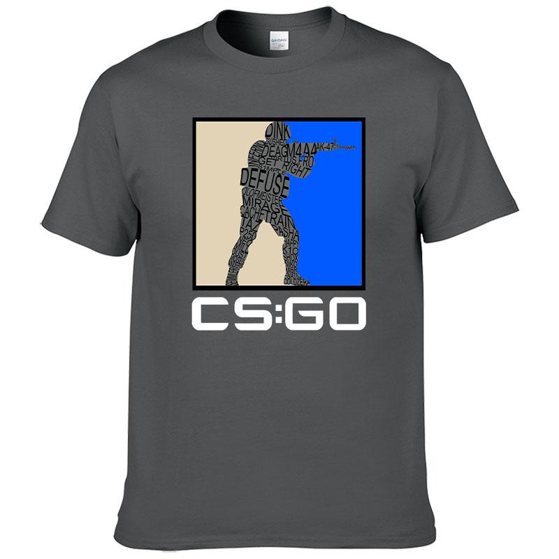 Counter Strike O Neck TShirt CSGO Blood Youth Shooting Pure Cotton Original T Shirt Men Tops Fashion Hot Sale17 cs go