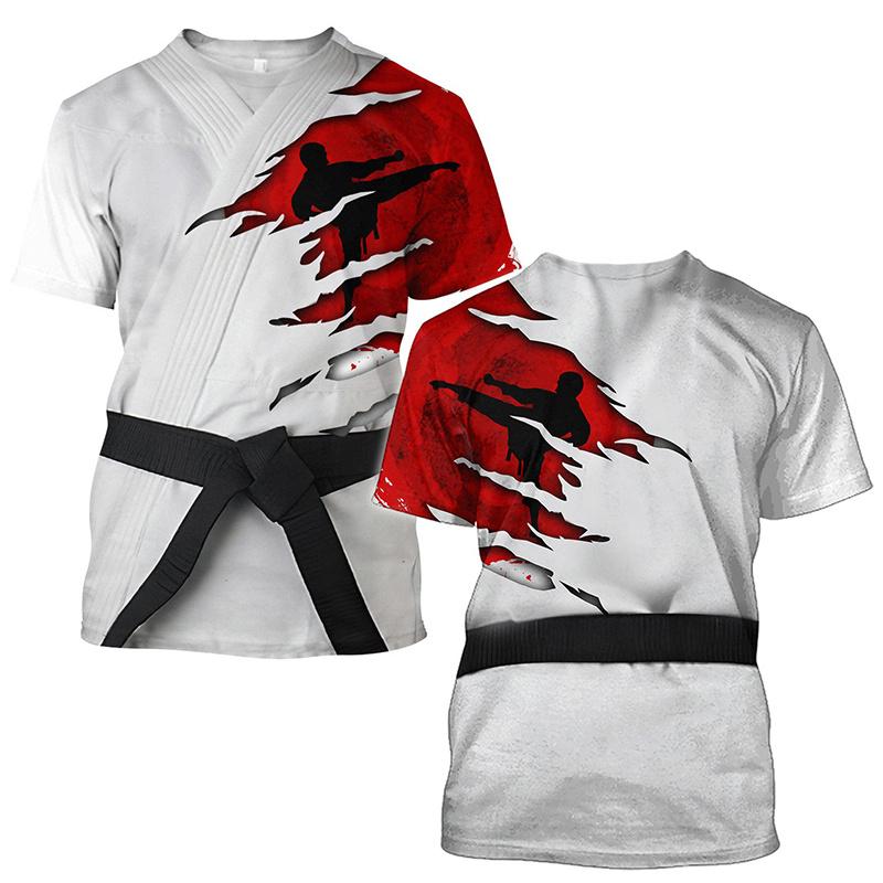 Nueva Camiseta de Impresión 3D de Taekwondo Karate Boxeo Arte Marcial Wushu Camisetas Gráficas Para Hombre Niño Ropa Hip Hop Cool Tops Camiseta