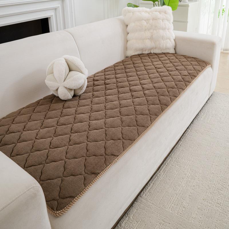 Plush Thickened Non-slip Sofa Cushion Mat for Autumn/Winter