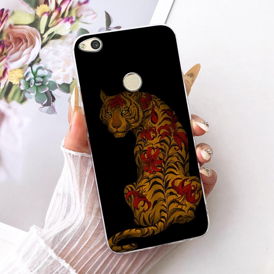For Huawei P8 Lite 2017 Case Honor 8 Lite Luxury Flower Butterfly Painted Cover Soft Silicone Case For Huawei P9 Lite 2017 Shell