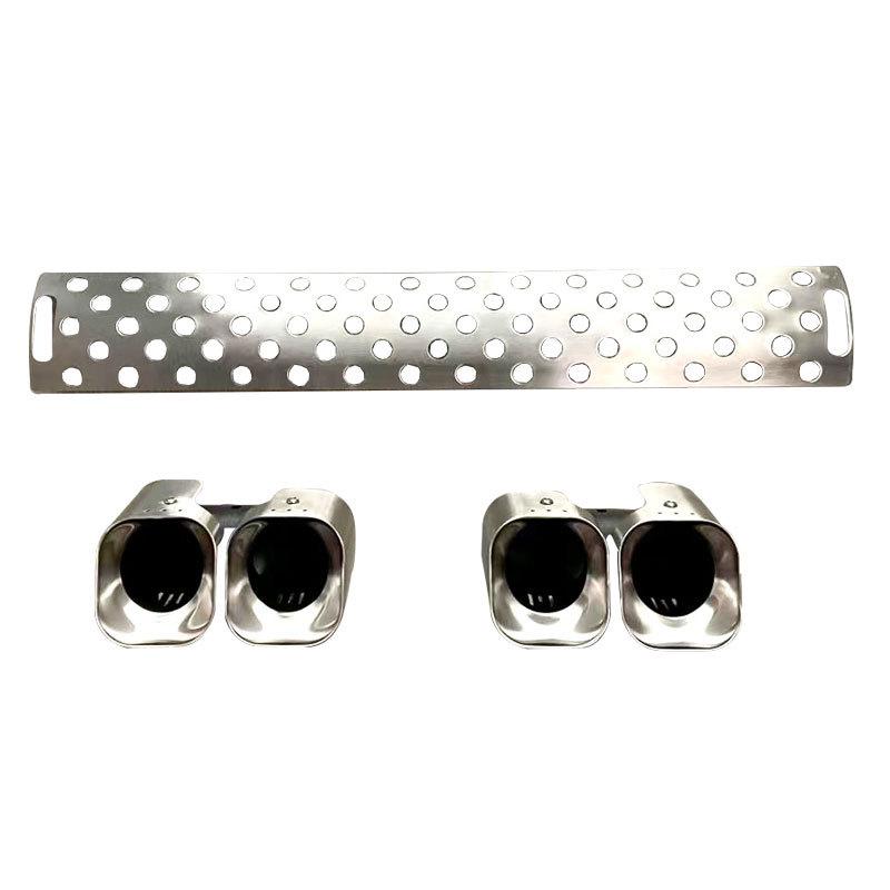 

Black First-Gen Defender 90/110 Square 4-Outlet Exhaust Tailpipe for Modification