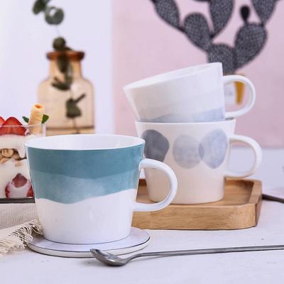 Einfache Keramiktasse im nordischen Stil, Tintenelement-Tasse, Wassertasse, Milchtasse, Safttasse