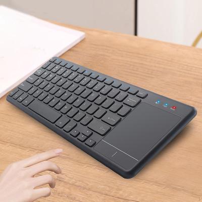 Clavier Portable avec Pavé Tactile Slim 2.4G Design Élégant Ergonomique 78 Touches Clavier pour