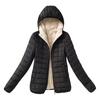 Womens Long-Sleeve Zipper Front Hoode Warm Casual Raglan  Jacket With Pockets Coat Outwear