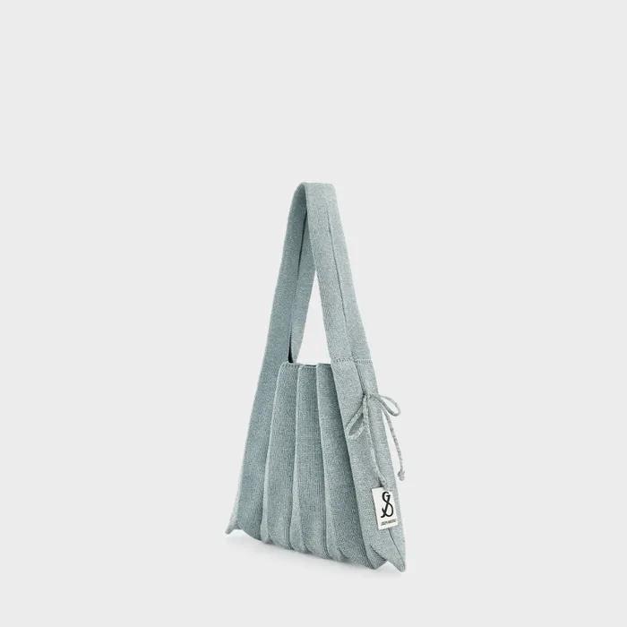 Lucky Pleats Knit S Starry Dusty Blue