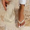 Fashion Summer Women Flip Flops casual solid color comfortable non-slip lightweight indoor outdoor beach square head EVA flat sandals
