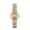 Emporio Armani AR1957 Retro Gold Dial Gold Mesh armbåndklokke for kvinner
