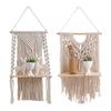 Handwoven Shelf Vintage Wall Organizer Bohemian Floating Shelf Home Decorations