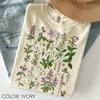 Botanical Herbs Shirt Comfort Colors®, Cottagecore Aesthetic, Wildflower Herbs Shirt, Medicinal Plants Tee, Herbalist Gift, Wildflower Shirt