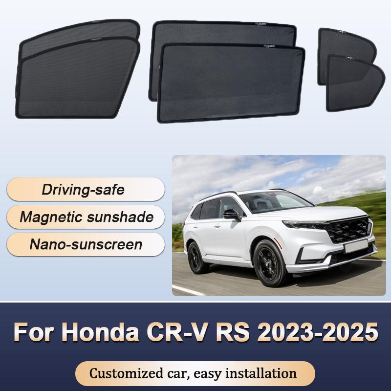 Sun Shades For Honda CR-V CRV RS MK6 2023-2025 Sunshades Magnetic Heat insulation Curtains Privacy Window Visor Car Accessories