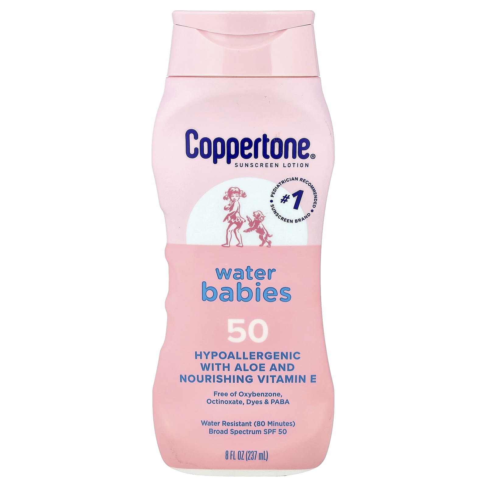 

Солнцезащитный лосьон, Water Baby, SPF 50, 237 мл(8 жидких унций)