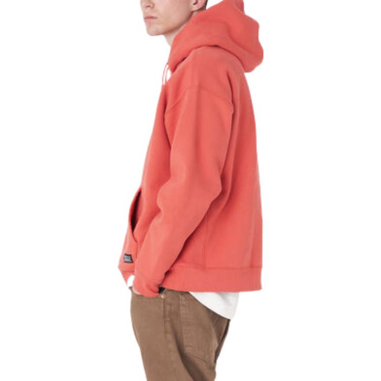 Levis FW22 Solid Color Hooded Long Sleeve Sweatshirt Men sweatshirt Red A1008-0003