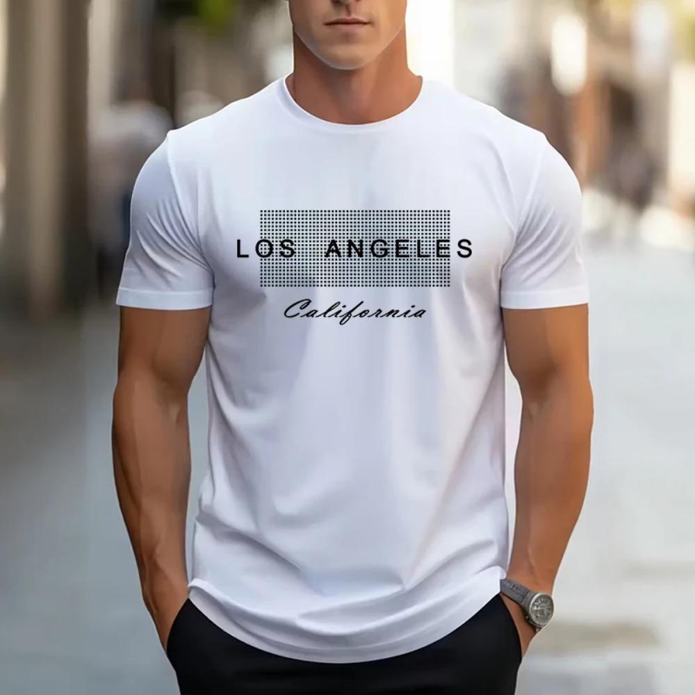 

2026 Summer New Men s T-shirt High-quality Solid Color T-shirt Urban Casual Fashion Short-sleeved O-neck Top M
