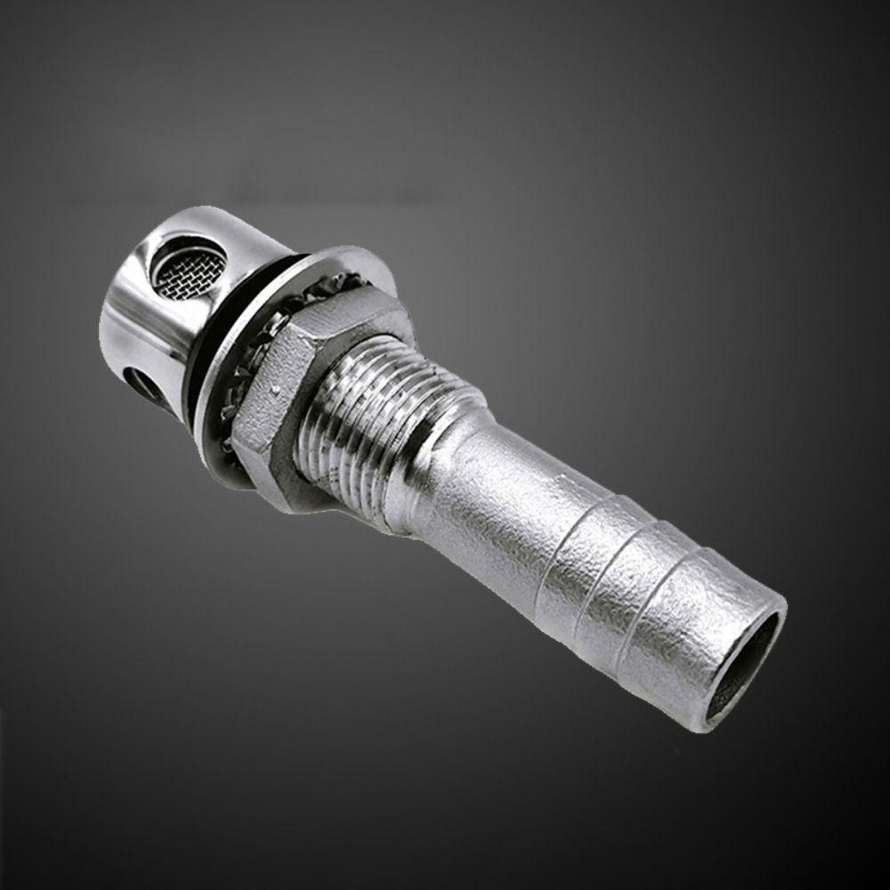 Practical Stainless Steel Boat Fuel Tank Vent Flush Mount Through Hull Gas Fuel Tank Vent Boat Yacht Marine Straight Air Vent