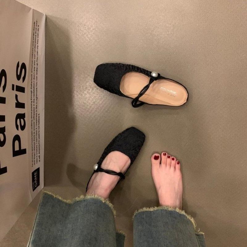 Fashion Korean Style 2024 New Summer Women Shoes Retro Large Size Sandals for Women Fashion Casual Flat Shoes for Women