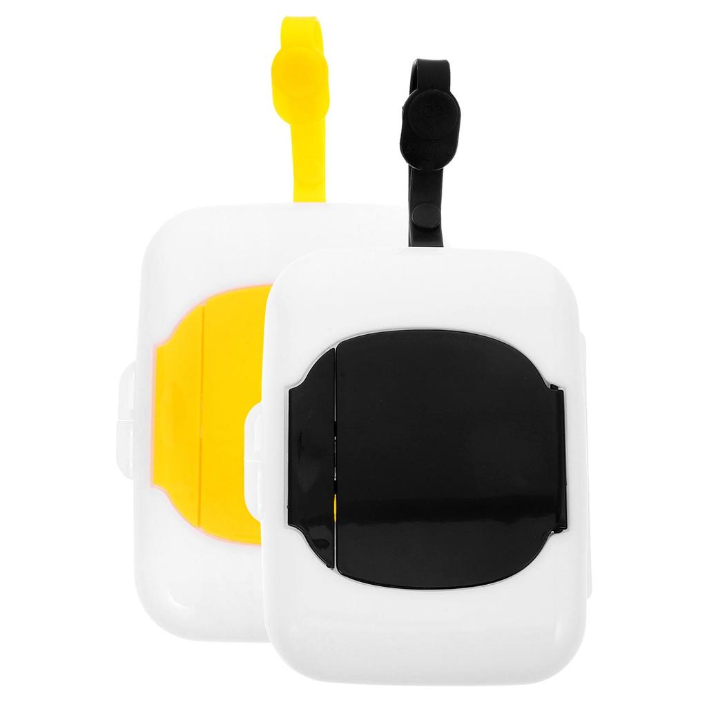 Cutie Șervețele Umede pentru Bebeluși 2 Buc Suport Șervețele pentru Baie Umplere Cutii Tissues Gel de Siliciu Etui de Călătorie Portabil Capacitate Mare