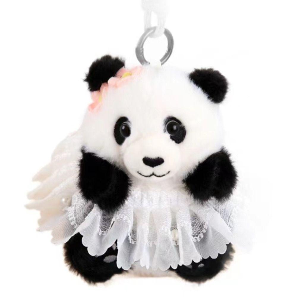 Simulation Panda Plush Toy Pendant Jewelry Plush Creative Keyring Bag Ornament