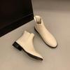 Fashion Women's Solid Color Rain Boots, Casual Lip Boots, Women's Comfortable Ankle 2024 Women's Boots
