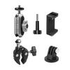 Camera Mounts Clamp Mount Bicycle Handlebar Adapter Mount Aluminum Alloy 1.5kg Load Capacity with