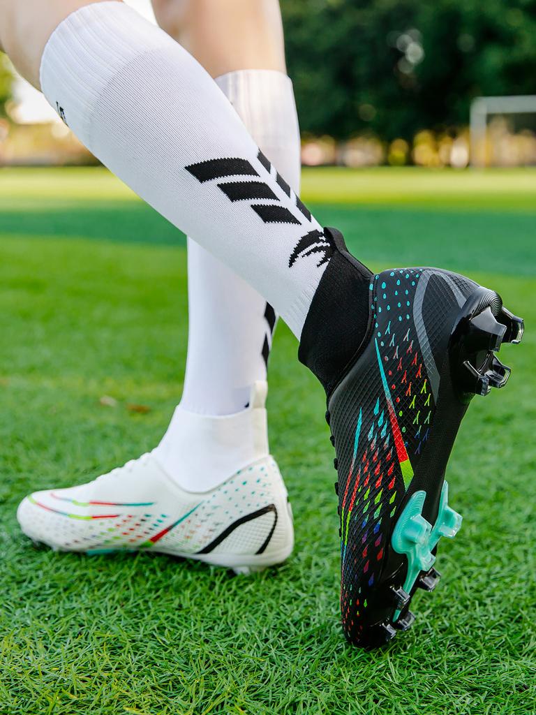 Neue Fußballschuhe für Herren, große Kinder, lange Nägel, TF, gebrochene Nägel, Damen-High-Top-Trainingsschuhe