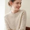 Autumn Winter Cashmere Knit Base Layer: Soft, Comfortable, Saddle Shoulder, Round Neck Shirt