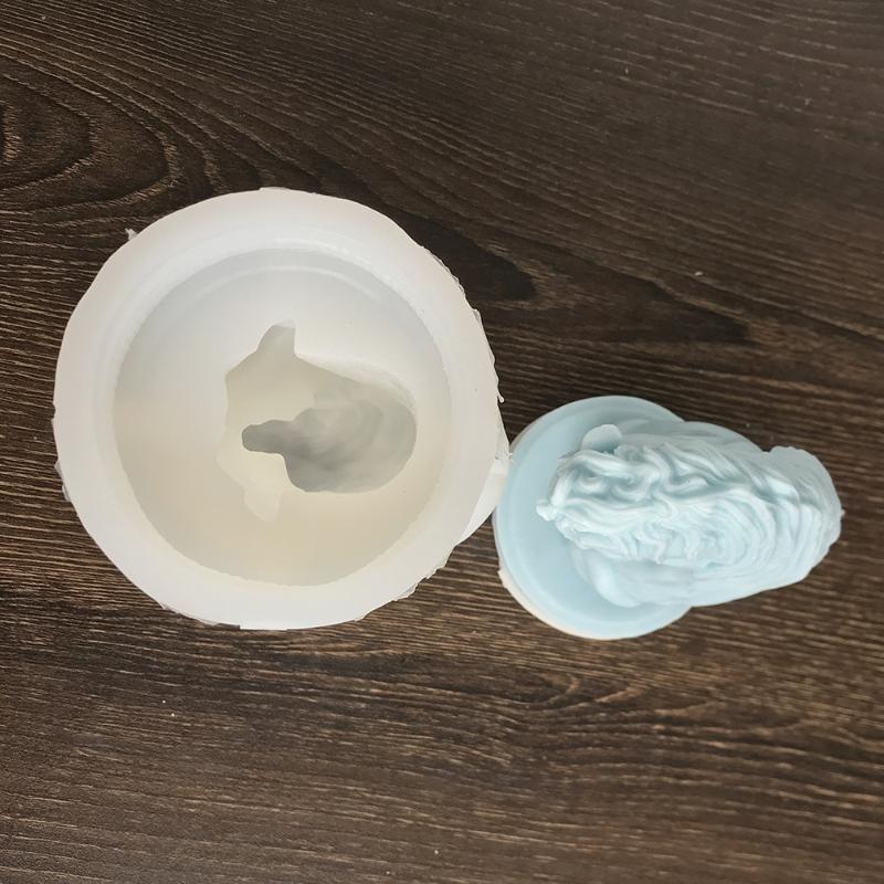 New War Horse Head Sculpture Silicone Mold 3D Horse Head Candle Plaster Art Resin Making DIY Soap Baking Supplies Home Decor