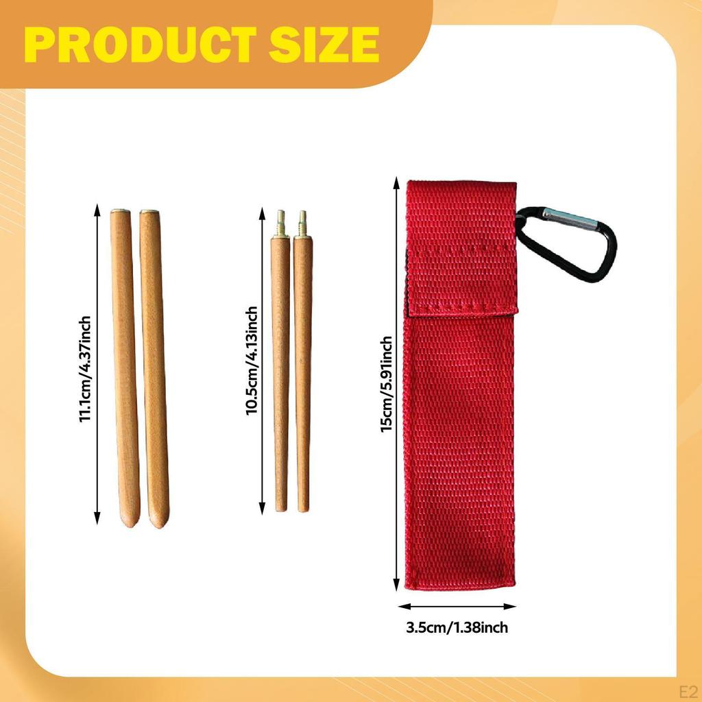 Chopsticks for Travel Reusable Wooden Utensils with Carrying Case Outdoor Use