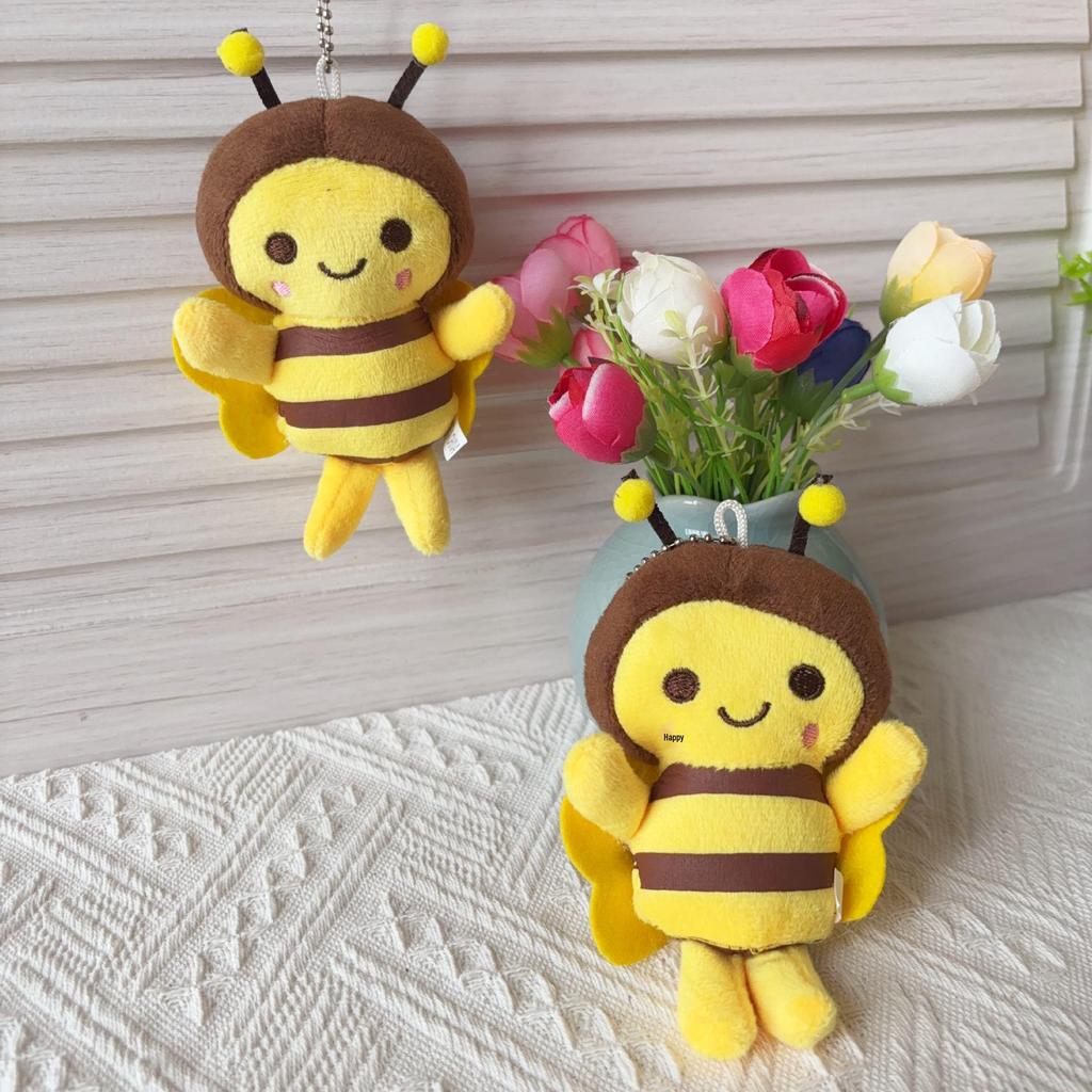 Adorable Bee Plush Keychain Pendant Doll