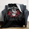 1pc dragon guitarThemed Blanket Soft Flannel All Season Cozy Throw with Bold Graphic Print, Travel, or Holiday Gift for Family & Friends