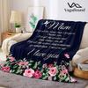 Family Blessings Flannel Blanket Perfect for Sofa Office Bed Travel Sleep Read Relax Camping four season use