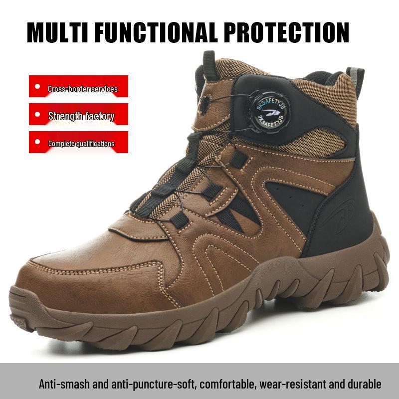Men's Lightweight High-Top Ankle Support Hiking Boots with Comfortable Technology and Protective Features for Long Wear