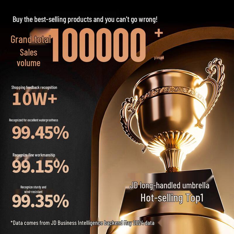 Premium Windproof Long-Handle Business Umbrella