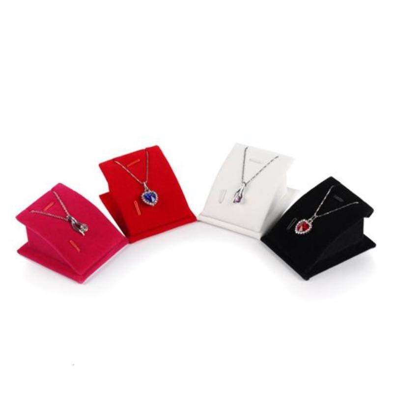 Espositore per gioielli con catena con pendente in velluto per collana