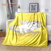 Cartoon Cute Unicorn Soft Plush Blanket,Children's Flannel Blanket Throw Blanket for Living Room Bedroom Bed Sofa Picnic Cover