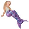 Flannel Mermaid Sleeping Blanket Mermaid Tail Blanket Fish Scale Pattern Sleeping Bag Universal Comfortable Cute Blanket for Kid